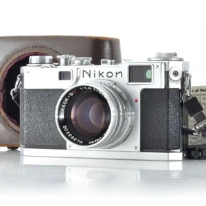 Nikon S2 Early Silver + NIKKOR-S・C 5cm F1.4 S-mount lens Working - Picture 1 of 10