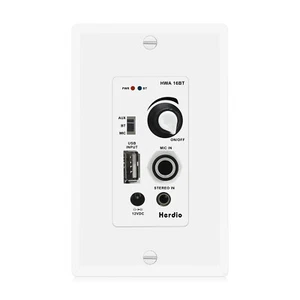 12V In Wall Bluetooth Audio Amplifier Control Wall Plate USB Microphone Aux MIC - Picture 1 of 6