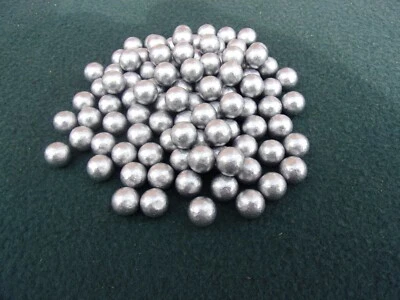 100 12mm approx round lead balls catapult  slingshot ammo  - Image 1 of 2