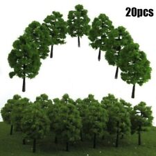 Green Model Trees Perfect for Model Train and Garden Park Display (20PCS)