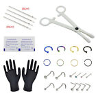 1set 18G 20G Professional Piercing Navel Tool Kit Stainless Steel  Nose Ring_A2