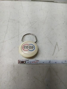 Vintage White FARMER'S CO-OP "LITH-GARD 1 with MOLY" KEY CHAIN FOB.....COOL! - Picture 1 of 2