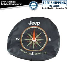 OEM Spare Tire Cover w/ Adventure Begins logo for Jeep Wrangler 17 18" Wheel "