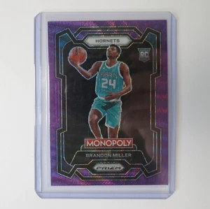 2023-24 Prizm Monopoly Brandon Miller Purple RC #15 Hornets - Picture 1 of 2
