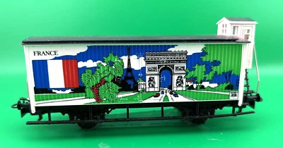 Vintage Marklin HO France - Flag Series Reefer Car - No Box -#Grn2 - Image 1 of 4