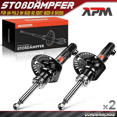 2x Stoßdämpfer Gasdruck Vorne für VW Polo 9N Audi A2 Seat Ibiza III Skoda Fabia - Bild 1 von 4