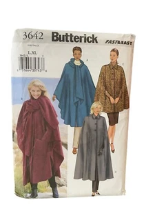 UNCUT FF Sewing Pattern 3642 Cape Misses Size L-XL - Picture 1 of 2