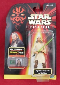 Star Wars Episode 1 - Qui-Gon Jinn Jedi Duel with Lightsaber - Hasbro - Picture 1 of 2