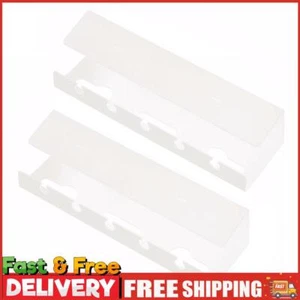 2Pcs Under Desk Cable Management Tray Cord Organizer for Home Office (White) ~ - Afbeelding 1 van 9