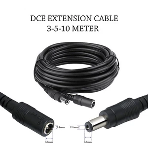 12V DC Power Extention Cable Cord 2.1mm For CCTV Camera Power Supply Cable UK - Picture 1 of 13