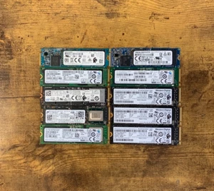 [ BULK LOT of 10] NVMe 256GB SSD Various Brands SAMSUNG HYNIX SANDISK TOSHIBA WD - Picture 1 of 1