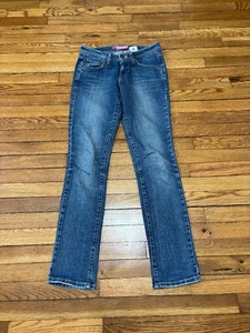 Vintage Levi's Womens 518 Skinny Jeans Sz Juniors 3M Blue Low Rise Denim Pants - Picture 1 of 5