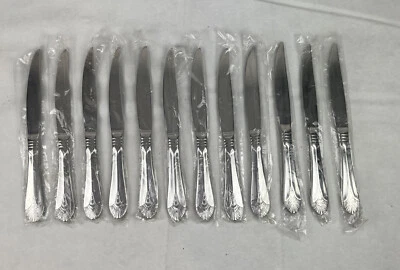 NOVO 12 peças Oneida Cultlery aço inoxidável serrilhado NOVA YORK SH facas para bife 56 - Imagem 1 de 4