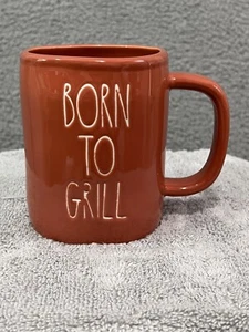 Taza Born To Grill Taza Rae Dunn 16 OZ Colección de Verano Terracota Naranja Nueva - Imagen 1 de 5