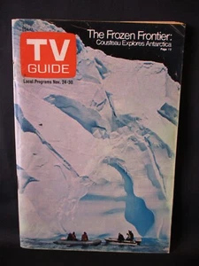 TV Guide 1078 Nov 24 1973 Jacques Cousteau Antarctica Frozen Frontier Memphis TN - Foto 1 di 3