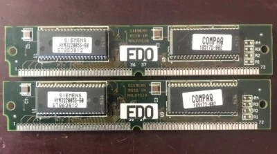 Siemens/Compaq EDO RAM SIMM Memory - Image 1 of 3