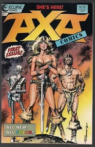 AXA COMICS #1 ECLIPSE 1987 HEROINE IN POSTAPOCOLYPTIC WORLD E.B. ROMERO ART NM- - Bild 1 von 2