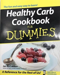 Healthy Carb Cookbook For Dummies by Jan McCracken - Very Good Condition - Imagen 1 de 7