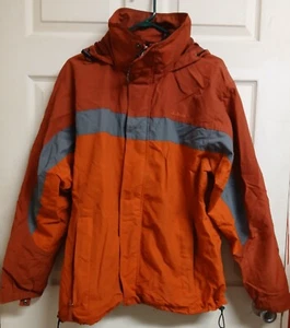 LL Bean Chaqueta Para Hombre Med-Reg-Naranja Nylon Chaqueta Forrada Cremallera Completa-OWV93 - Imagen 1 de 20