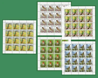 S1010, Irak 2014, aves, fauna, juego completo de sábanas, MNH Foto 1 de 4