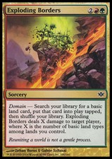 Exploding Borders X4 EX/NM Conflux MTG Magic Cards Gold Common