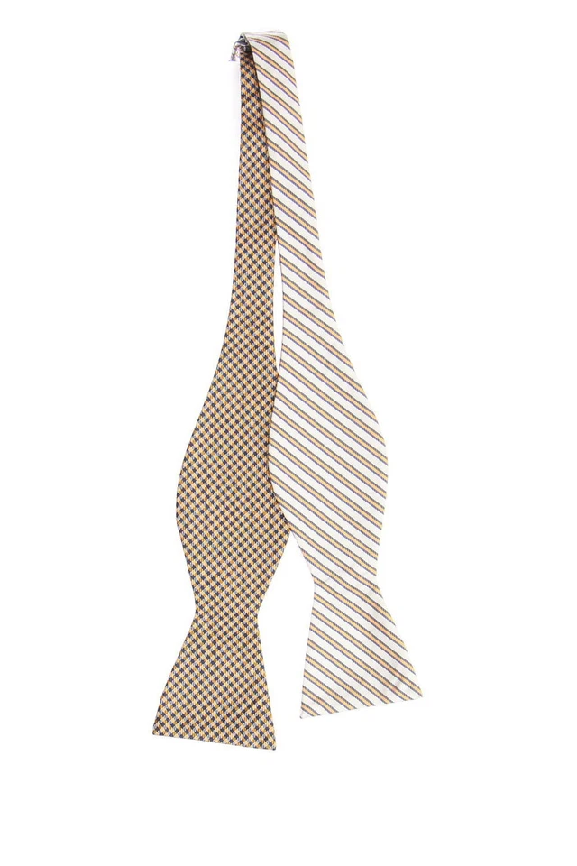 Pajarita a rayas naranja, blanca y azul Countess Mara para hombre Foto 1 de 1