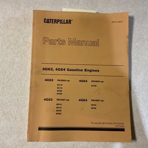 CAT Caterpillar 4G63 4G64 MOTOR TEILE HANDBUCH BUCH KATALOG LISTE GABELSTAPLER - Bild 1 von 4