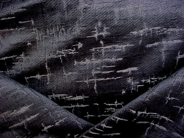 2-3/4Y Stout Adler Slate Blue Textured Velvet Drapery Upholstery Fabric - Image 1 of 4