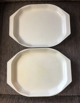 Lot of 2 Anchor Hocking Freeze Heat Serve Microwave Platter Plate No Lids - Image 1 of 4