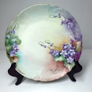 Rosenthal Tilly Purple Pansy Plate 8" - Picture 1 of 12