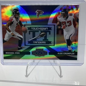 2005 Donruss /100 #TT-1 Falcons Michael Vick Alge Crumpler Refractor TD Tandems - Picture 1 of 9