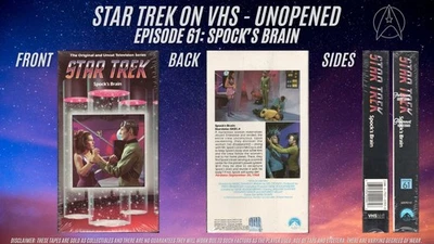 Star Trek VHS (unopened) 61 Spock's Brain - Image 1 of 4