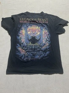 IRON MAIDEN 2019 LEGACY OF THE BEAST Flight Of Icarus Revelations Tour Shirt L - Picture 1 of 5