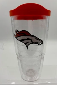 Denver Broncos Tervis 24 Oz Orange Lid Insulated Tumbler Cup Mug - Picture 1 of 9