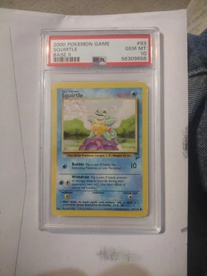 Pokemon Squirtle Base Set 2 #93 PSA 10 Gem Mint - Image 1 of 2