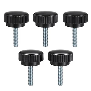 5Pcs M8 x 25mm Male Thread Knurled Clamping Knobs Grip Thumb Screw on Type - Picture 1 of 5