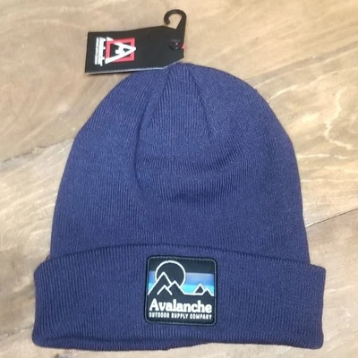 Gorro de invierno Avalanche Senderismo tejido jaspeado puño azul marino para adultos, nuevo con etiquetas Foto 1 de 4