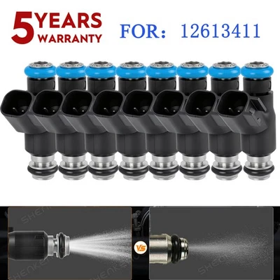 Inyectores de combustible de actualización de 8 piezas para Chevrolet Silverado 2500 HD 2010-2019 6,0 L V8 Foto 1 de 4
