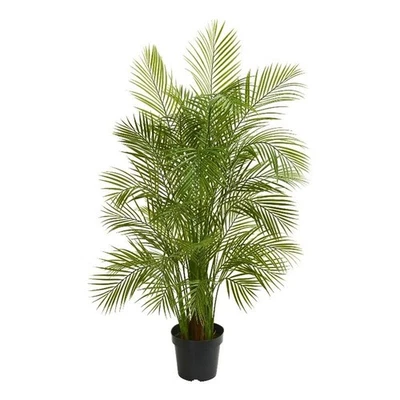 Preciosa palmera artificial Areca casi natural 66" en verde/negro Foto 1 de 3