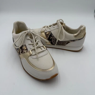Michael Kors Andi Mixed Media Trainer Lace Up Tennis Shoes Sneakers 8.5 NWOT - Image 1 of 4