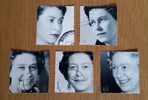 Complete GB used stamp set: 2002 Queen Elizabeth II Golden Jubilee - Picture 1 of 1