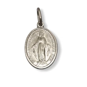 Madonna Miracolosa pendente in oro bianco 750% - 20x13mm - Picture 1 of 2