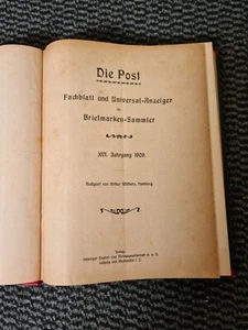 " Die Post- Fachblatt und Universal-Anzeiger " , 1909, original - Bild 1 von 7