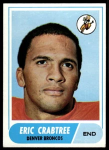 1968 Topps #95 Eric Crabtree RC Denver Broncos - Picture 1 of 2