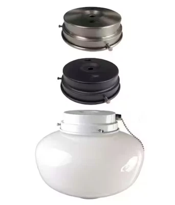 Hampton Bay Universal 1-Light LED Schoolhouse Ceiling Fan Light Kit (FO) - Image 1 of 4