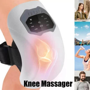 Cordless Knee Massager Heated Vibration Therapy Knee Massager W/ LED Screen Gift - Picture 1 of 16