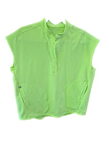 FIGS Womens Rafaela Scrub Top & Zamora HW Jogger Scrub Pants Sea Mist Sz Small - Picture 1 of 9