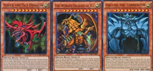 Yugioh Egyptian God Cards - Slifer, Ra & Obelisk Set - LDK2 - Ultra Rare yugioh - Picture 1 of 1