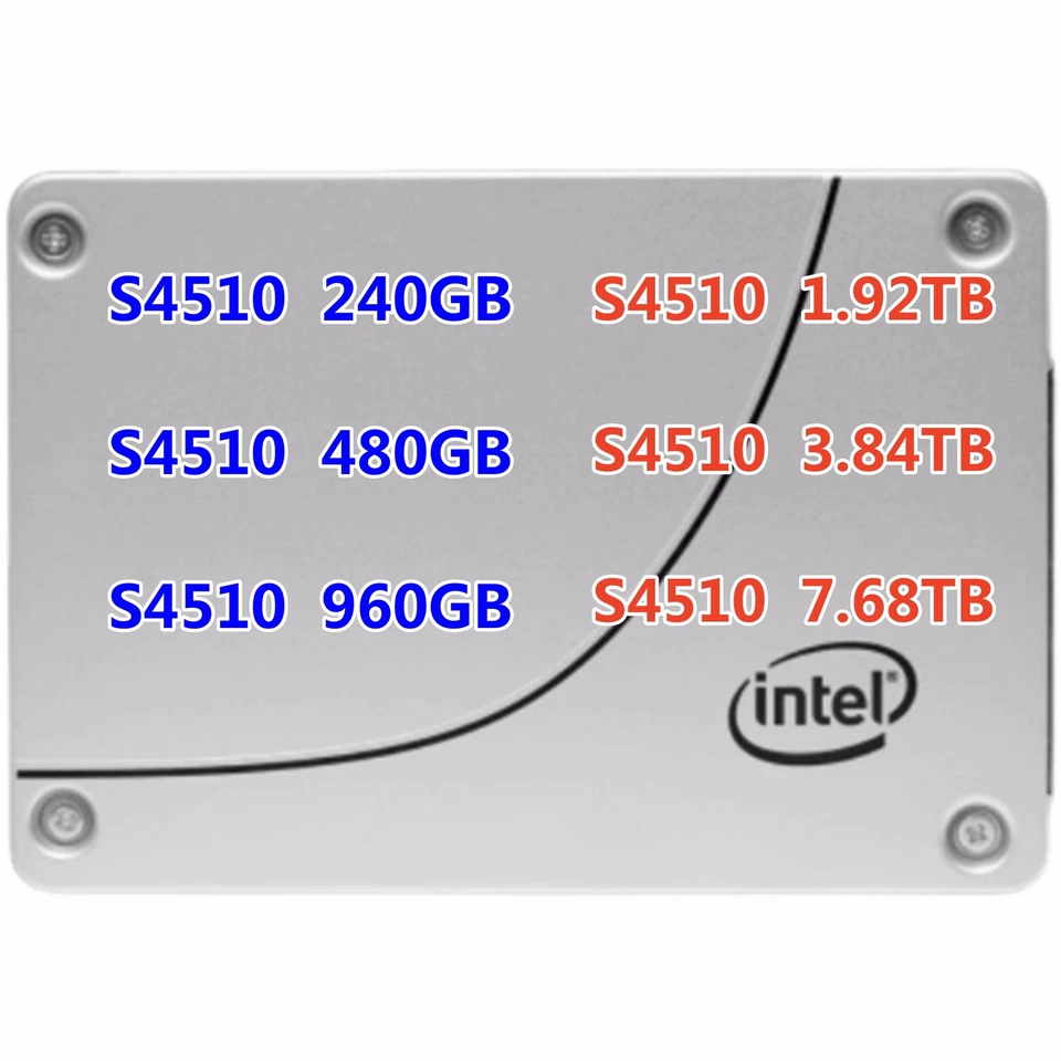 Intel SSD S4510 240GB 480GB 960GB 1.92TB 3.84TB 7.68TB D3 2.5" SATA III TLC LOT - Image 1 of 1