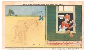 c1906 Und ihr Name war Maud "Lady's Pies" Comic Aufheizen Neuheit Postkarte - Bild 1 von 2